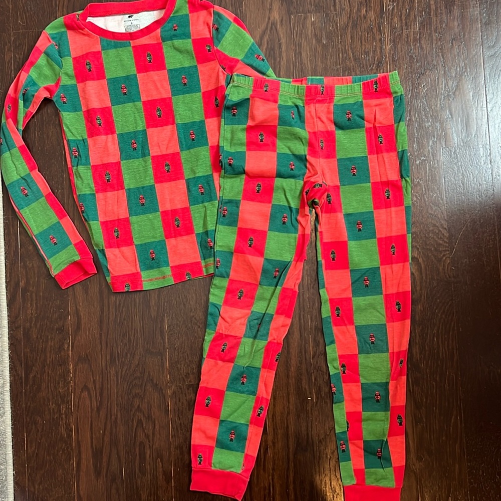 Monica and Andy Christmas pajamas
